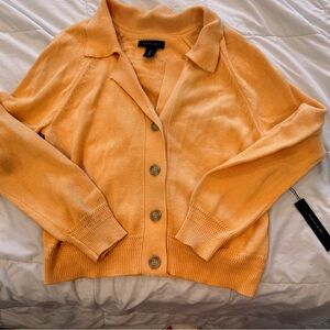 Tahari Orange Knit Sweater
